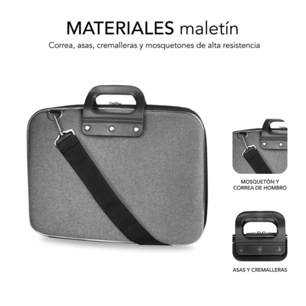 Maletin para portatil subblim eva laptop 15.6 pulgadas gris - Imagen 3