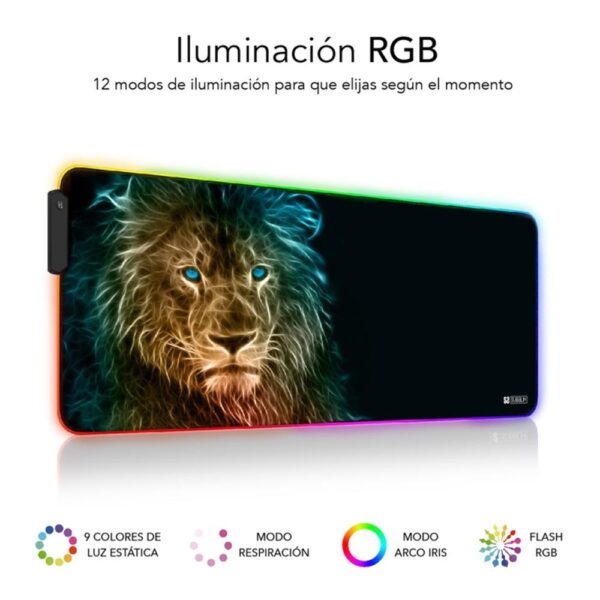 Alfombrilla subblim lion 80x30 cm rgb antideslizamiento - Imagen 2