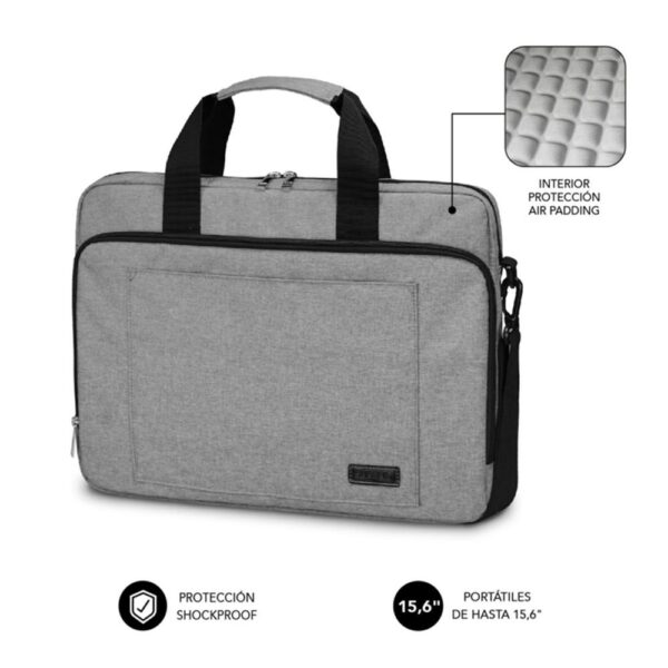 Maletin para portatil subblim air padding 15.6 pulgadas gris - Imagen 2