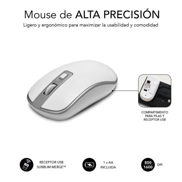 Teclado + raton subblim subkbw - ceke10 inalambrico - Imagen 3