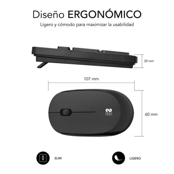 Teclado + raton subblim subkbc - cssw10 inalambrico - Imagen 3