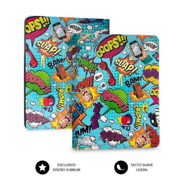 Funda + teclado subblim keytab pro 11 pulgadas trendy comic - Imagen 3