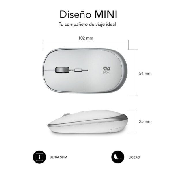 Raton inalambrico subblim submo - rfm0001 plata - Imagen 3