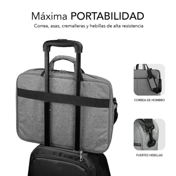 Maletin subblim elite para portatil 13.3 pulgadas - 14 pulgadas gris - Imagen 3
