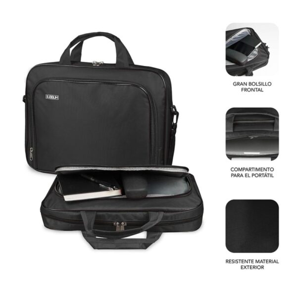 Maletin subblim oxford para portatil 11 pulgadas - 12.5 pulgadas negro - Imagen 2