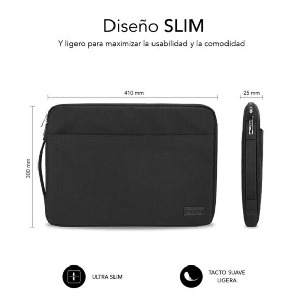 Funda subblim urban laptop sleeve para portatil 15.6 pulgadas negro - Imagen 3