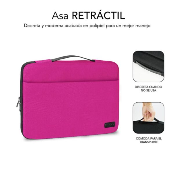 Funda subblim elegant laptop sleeve para portatil 15.6 pulgadas rosa - Imagen 3