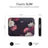 Funda subblim trendy sleeve para portatil 13.3 pulgadas - 14 pulgadas neo flowers - Imagen 3
