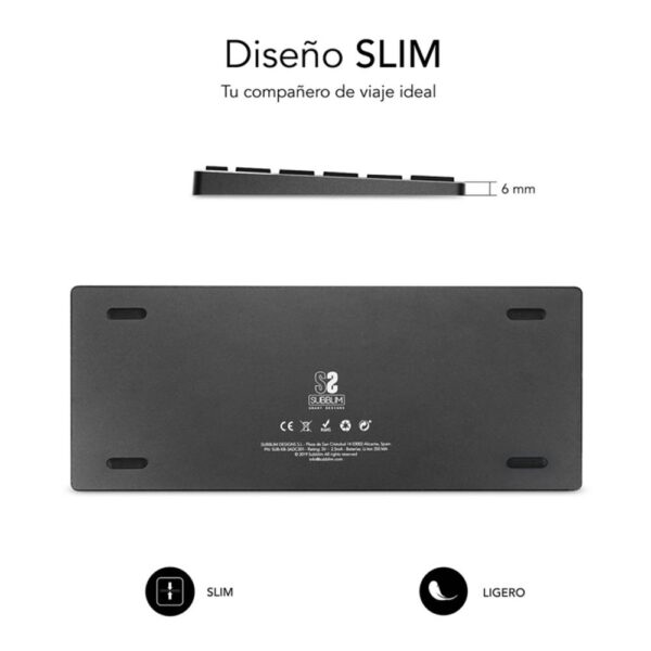 Teclado subblim sub - kb - 3adc201 inalambrico - Imagen 2