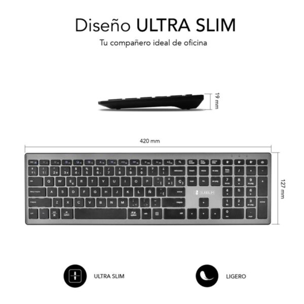 Teclado subblim subkb - 2pue201 inalambrico - Imagen 3