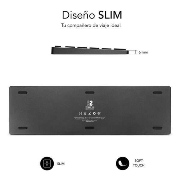 Teclado subblim sub - kb - 3ade301 inalambrico - Imagen 2