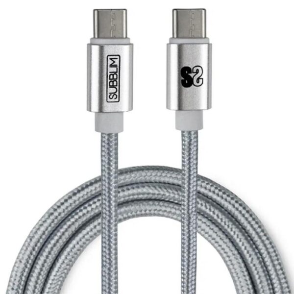 Cargador subblim 18w  usb tipo a - usb tipo c + cable usb tipo c - Imagen 2