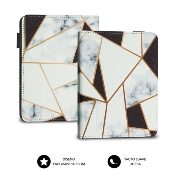 Funda subblim clever ebook case 6 pulgadas marmol negro - Imagen 3
