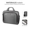 Maletin subblim oxford para portatil 15.4 pulgadas - 16 pulgadas gris - Imagen 3