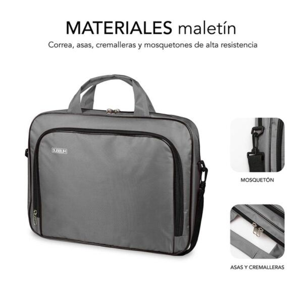 Maletin subblim oxford para portatil 15.4 pulgadas - 16 pulgadas gris - Imagen 3