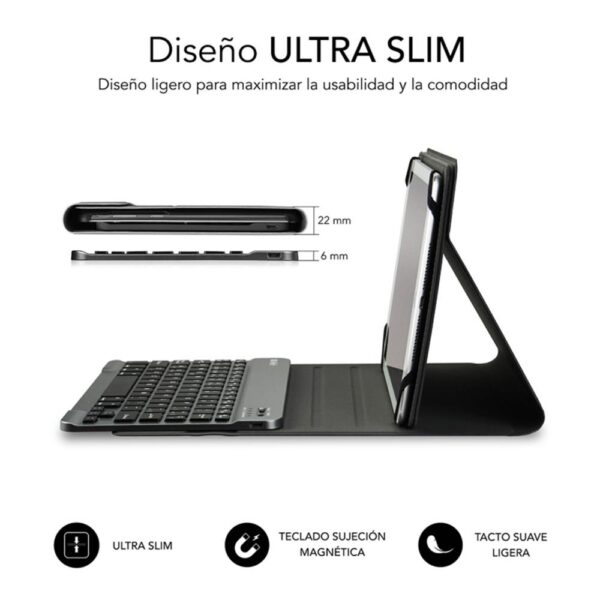 Funda tablet subblim keytab pro para tablet 10.1 pulgadas gris - Imagen 2