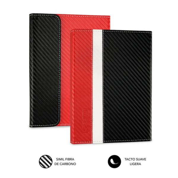 Funda subblim clever ebook case 6 pulgadas rojo - negro - blanco - Imagen 3