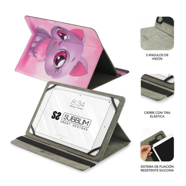 Funda subblim trendy case para tablet 10.1 pulgadas gato - Imagen 2