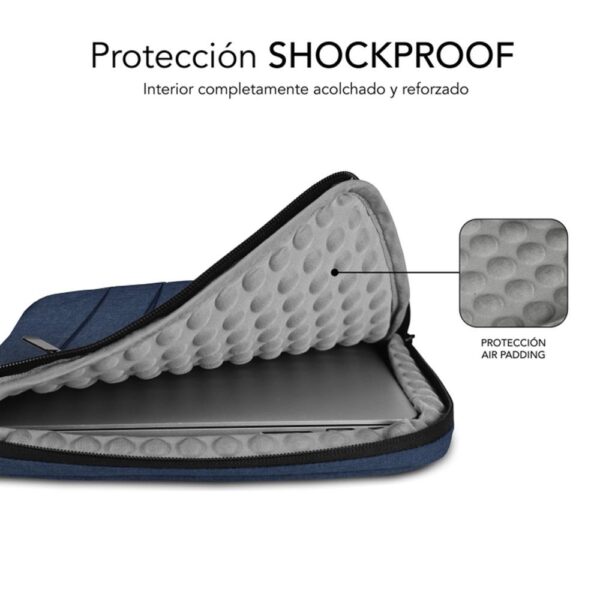 Funda subblim air padding 360 sleeve para portatil 15.6 pulgadas azul - Imagen 2