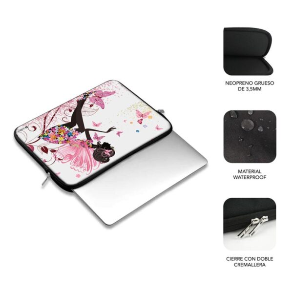 Funda subblim trendy sleeve para portatil 15.6 pulgadas neo hada - Imagen 2