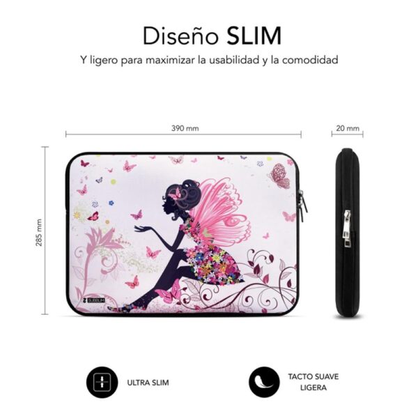 Funda subblim trendy sleeve para portatil 15.6 pulgadas neo hada - Imagen 3