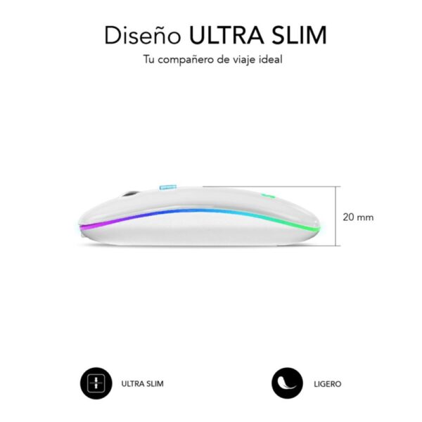 Raton inalambrico subblim submo - ldflat2 blanco - Imagen 2