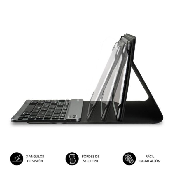 Funda + teclado subblim keytab pro para tablet 10.1 pulgadas rojo - Imagen 2