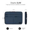 Funda subblim air padding 360 sleeve para portatil 13.3 pulgadas - 14 pulgadas azul - Imagen 3