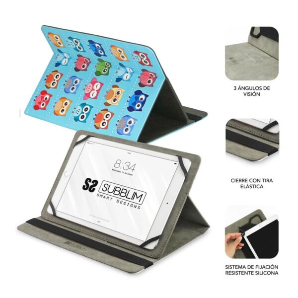 Funda subblim trendy case para tablet 10.1 pulgadas buhos - Imagen 2