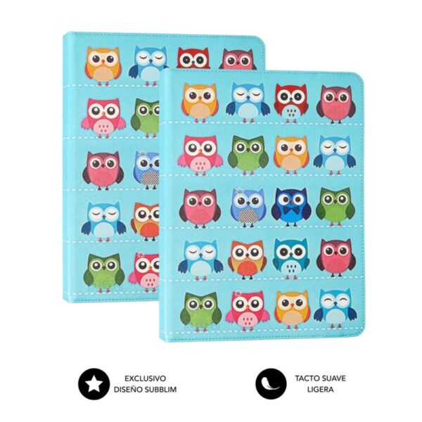 Funda subblim trendy case para tablet 10.1 pulgadas buhos - Imagen 3