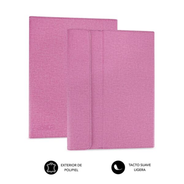 Funda subblim clever stand case para tablet 10.1 pulgadas rosa - Imagen 3