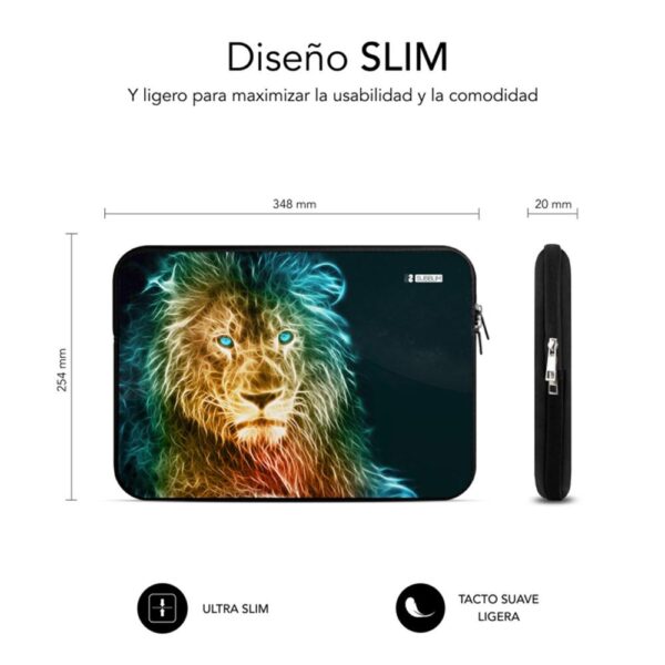 Funda subblim trendy sleeve para portatil 13.3 pulgadas - 14 pulgadas neo leon - Imagen 3
