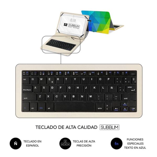 Funda tablet subblim para tablet 11 pulgadas triangulos - Imagen 3
