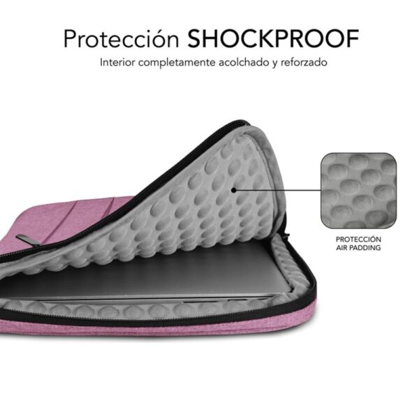 Funda subblim air padding 360 sleeve portatil 13.3 pulgadas - 14 pulgadas rosa - Imagen 2