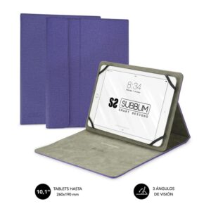 Funda subblim clever stand case para tablet 10.1 pulgadas purpura
