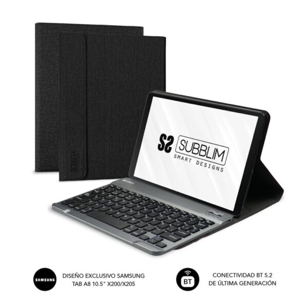 Funda + teclado subblim para samsung gt a8 10.5 pulgadas pulgadas x200 - 205