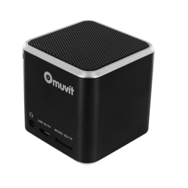 Altavoz muvit mini bluetooth negro - Imagen 2