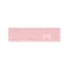 Teclado rapoo e9800m rosa inalambrico