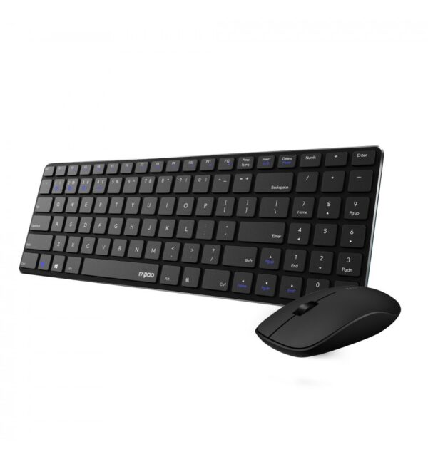 Teclado + raton rapoo 9300m negro inalambrico - Imagen 3