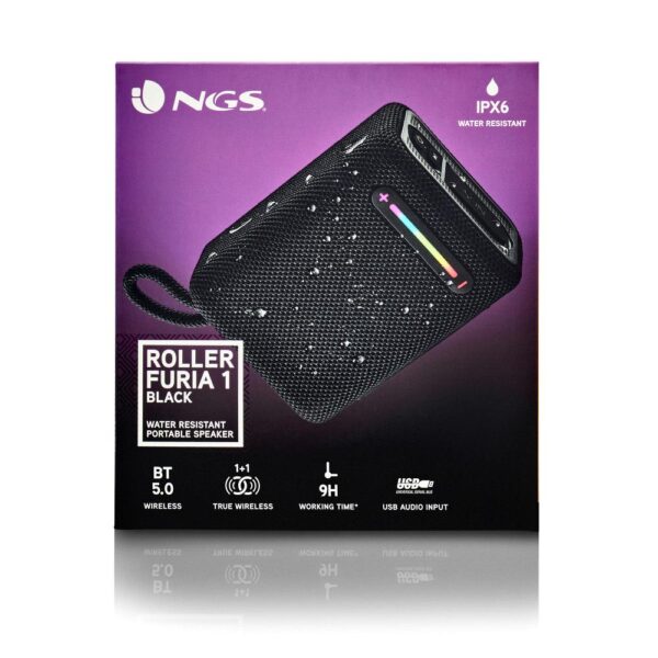 Altavoz bluetooth ngs roller furia 1 negro - Imagen 3
