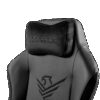 Nova silla gaming alta gama fabricada en cuero negro - Imagen 2