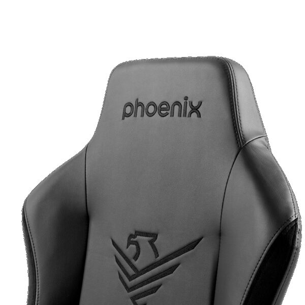Nova silla gaming alta gama fabricada en cuero negro - Imagen 3