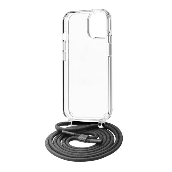 Funda muvit recycletek para apple iphone 15 transparente + colgante negro - Imagen 3