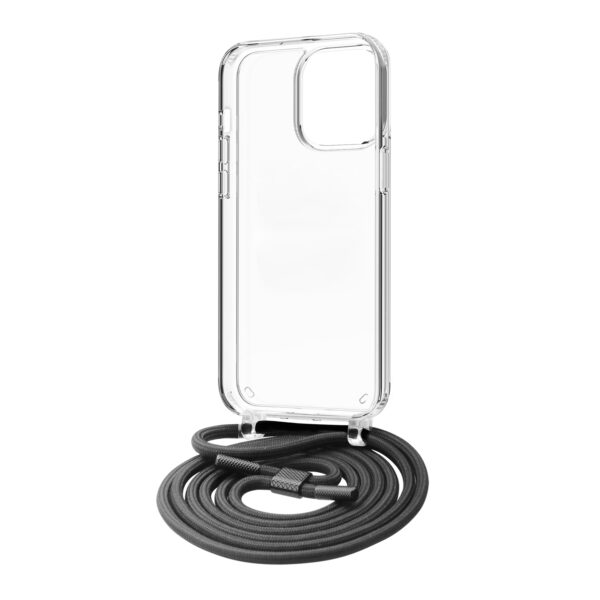 Funda muvit recycletek para apple iphone 15 pro max transparente + colgante negro - Imagen 3