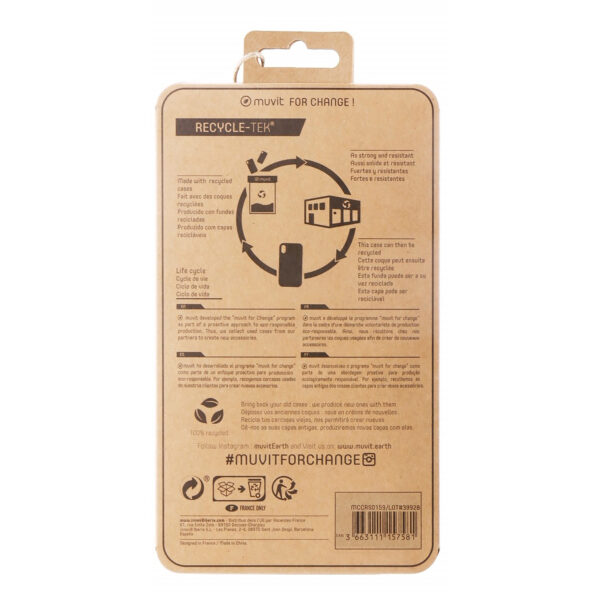 Funda muvit recycletek para apple iphone 13 pro transparente - Imagen 3