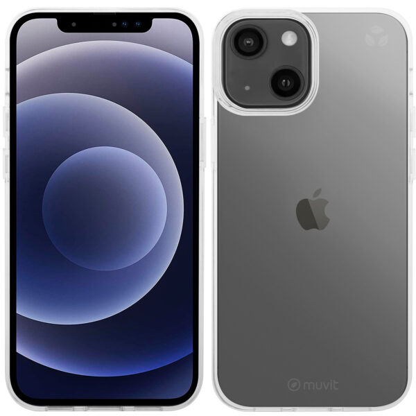 Funda muvit recycletek para apple iphone 13 mini antibacterias transparente - Imagen 2