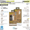 Funda muvit recycletek magsafe shockproof 3m para apple iphone 15 pro max transparente - negra - Imagen 2