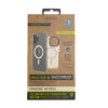 Funda muvit recycletek magsafe shockproof 3m para apple iphone 14 pro transparente - negra