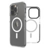 Funda muvit recycletek magsafe shockproof 3m para apple iphone 14 pro transparente - negra - Imagen 2