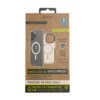 Funda muvit recycletek magsafe shockproof 3m para apple iphone 14 pro max transparente - negra